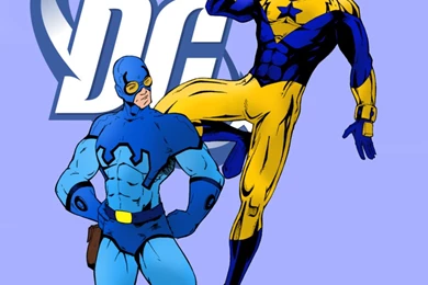 Booster Gold And The Blue Beetle By Portfan On DeviantArt