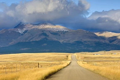 Nature: Road On The Montana Plains, Near Glacier National Park ...