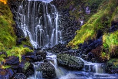 Clashnessie Waterfalls Scotland Beautiful Wallpaper Backgrounds ...