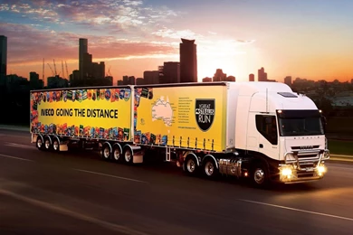 Iveco Road Train Sunset Trucks Wallpapers