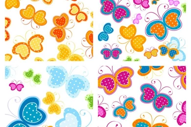 Elements Of Lovely Butterfly Backgrounds   Vector Backgrounds Free ...