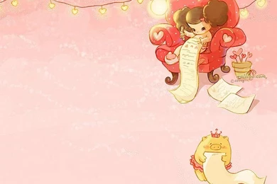 Lovely Ddung Doll Illustration Wallpapers 8   Wallcoo.net