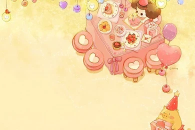 Lovely Ddung Doll Illustration Wallpapers 7   Wallcoo.net