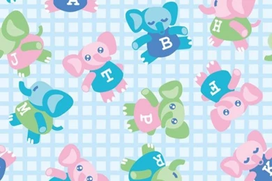 Cartoon Doll Alphabet Backgrounds Vector Graphics