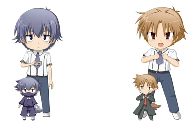Baka To Test To Shoukanjuu Simple Backgrounds White Backgrounds ...