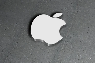 Apple Logo On Ground 4K Wallpapers