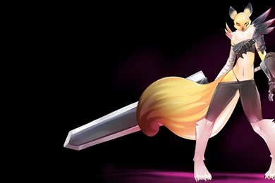 Wallpapers Renamon Skimpy Solo Sword Tsampikos Unconvincing Armor ...