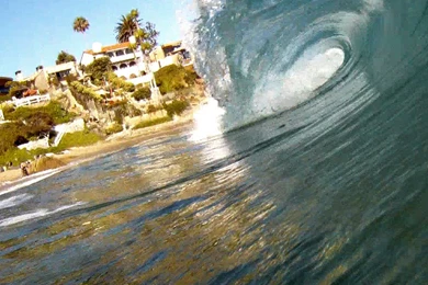 Crescent Bay Wave Barrel Shot Laguna Beach