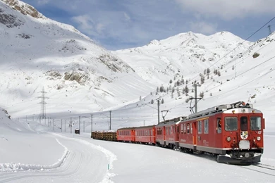 Winter Trains Through Life   HD Wallpapers Widescreen   1366x768