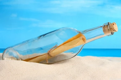Message Bottle HD Desktop Wallpapers : High Definition : Fullscreen ...