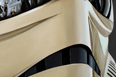 Download Stormtrooper With Reflections Wallpapers For iPhone 4