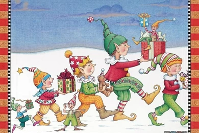 Christmas Elf Art Wallpapers   Christmas Elf Picture 13   Wallcoo.net