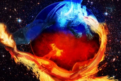 Fire And Ice Backgrounds   Wallpapers Zone