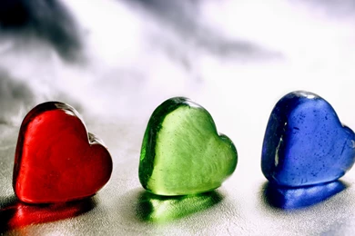 Multi coloured Hearts Wallpapers And Images   Wallpapers, Pictures ...