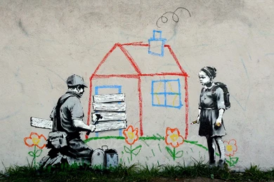 Banksy Peace : Desktop And Mobile Wallpapers : Wallippo