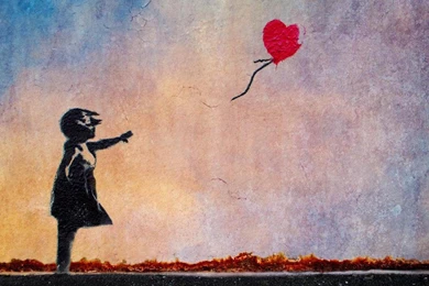 Banksy Heart   (