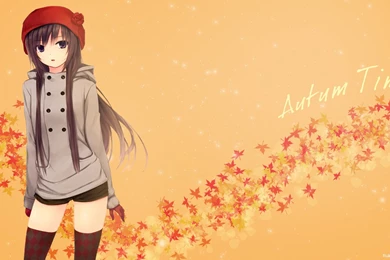 Anime Girl Autumn HD Wallpapers