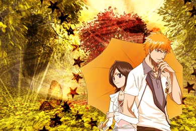 IchiRuki Autumn   Bleach Anime Wallpapers (10305380)   Fanpop