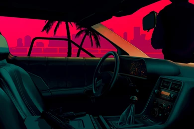 Miami Vice Style Car [1920x1080] : Wallpapers