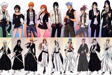 Bleach, Kurosaki Ichigo, Ichigo, Inoue Orihime, Kuchiki Byakuya ...