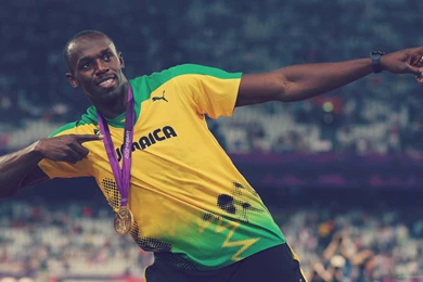 HD Usain Bolt With Medal Wallpapers