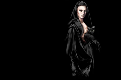 Wallpapers Gothic Anime Girl Cat Clothes Lady Fantasy Online ...