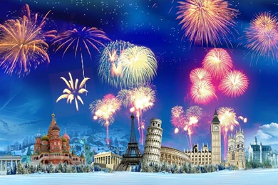 1920x1080 New Year Firework Wallpapers