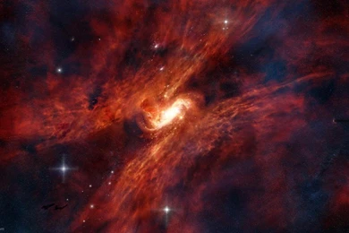 Full Red Galaxy Wallpapers