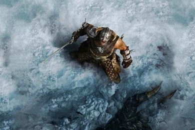 Download Wallpapers 3840x2160 The Elder Scrolls, Warrior, Scream ...