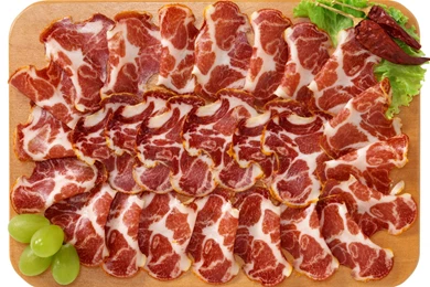 Download Wallpapers 2560x1600 Meat, Bacon, Sliced​​, Board, White ...