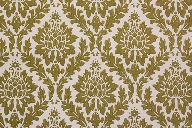 1960's Vintage Wallpapers Green Damask Design   Rosie's Vintage ...