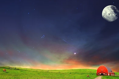 2560x1600 Little Red House Desktop PC And Mac Wallpapers