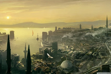 Cityscapes Artwork Istanbul Assassins Creed Revelations Wallpapers ...