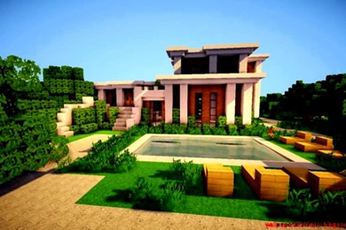 Modern Nature Minecraft House Design