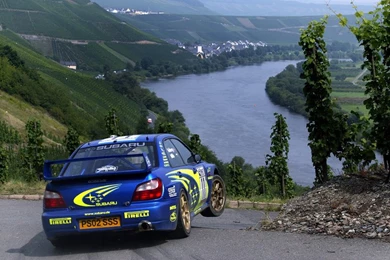 Blue Cars Fields Subaru Subaru Impreza Wrc Village Racing Wrc ...