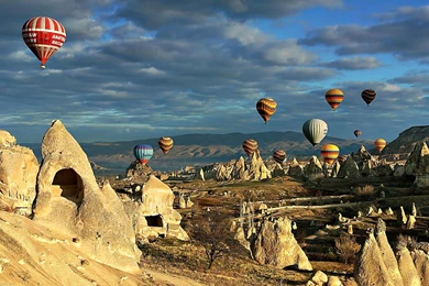 Wallpapers Cappadocia Hd Hot Air Balloons Turkey Hi 2560x1600 ...