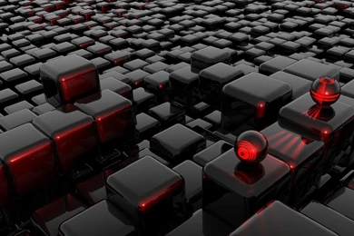 3 Dimensional: Black Storage Cubes, Picture Nr. 42472