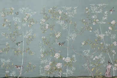 Peonies And Orange Blossoms: Chic Chinoiserie Wallpapers