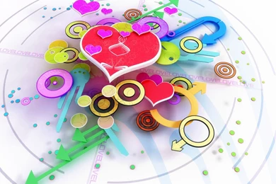 RePin Image: Colorful Heart Love Wallpapers On Pinterest