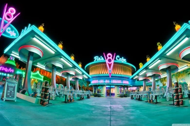 Flos V8 Cafe Cars Land HD Desktop Wallpapers : Widescreen : High ...