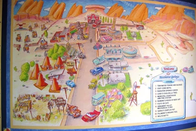 Radiator Springs Map