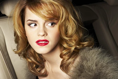 Wallpapers Emma Watson Beautiful Hair Red Lips Wallpapers Hd