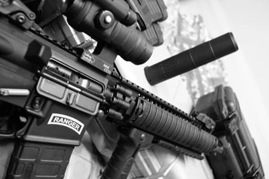 Rifles Weapons Ar 15 Larue Tactical Suppressor Aimpoint