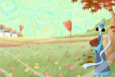 Beautiful Illustration Of Fall Season   Painter Art Illustration ...