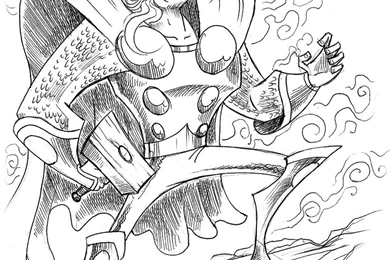 Thor Cartoon Drawing (id: 44494) – BUZZERG