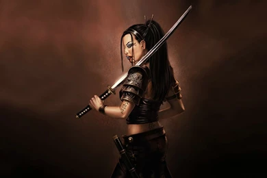 Download Wallpapers, Download 2560x1600 Abstract Girl Samurai Girl ...