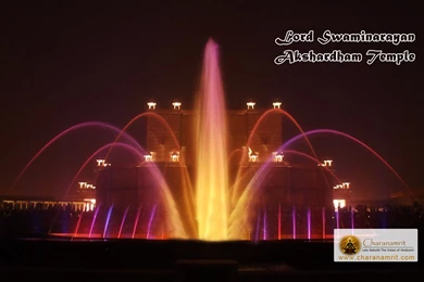 Akshardham Water Show Wallpaper, Hindu Mandir Spiritual Wallpapers ...