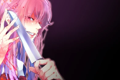 Download Wallpapers 1920x1200 Anime, Girl, Anger, Grin, Knife ...