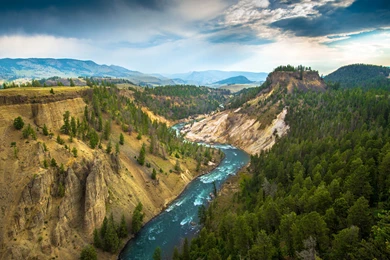 Landscape, Yellowstone National Park, River Wallpapers HD ...