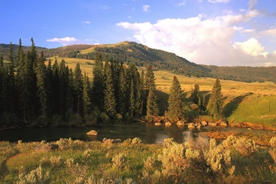 Desktop Wallpapers » Natural Backgrounds » Lamar River Valley ...
